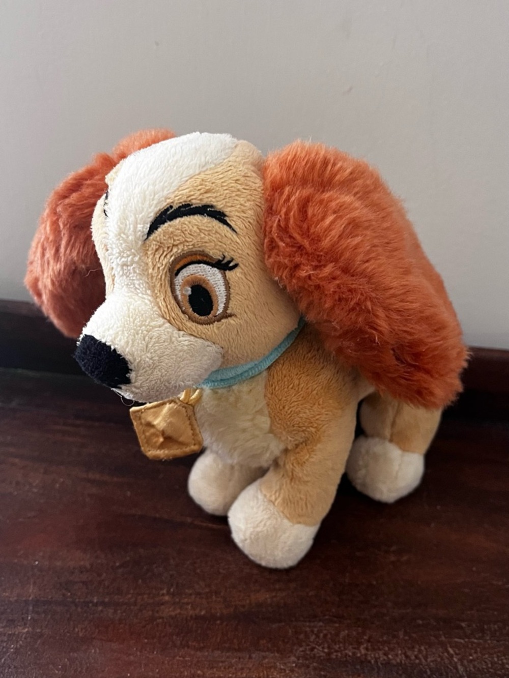 Small Vintage Disney Lady from Lady & The Tramp Plush Toy